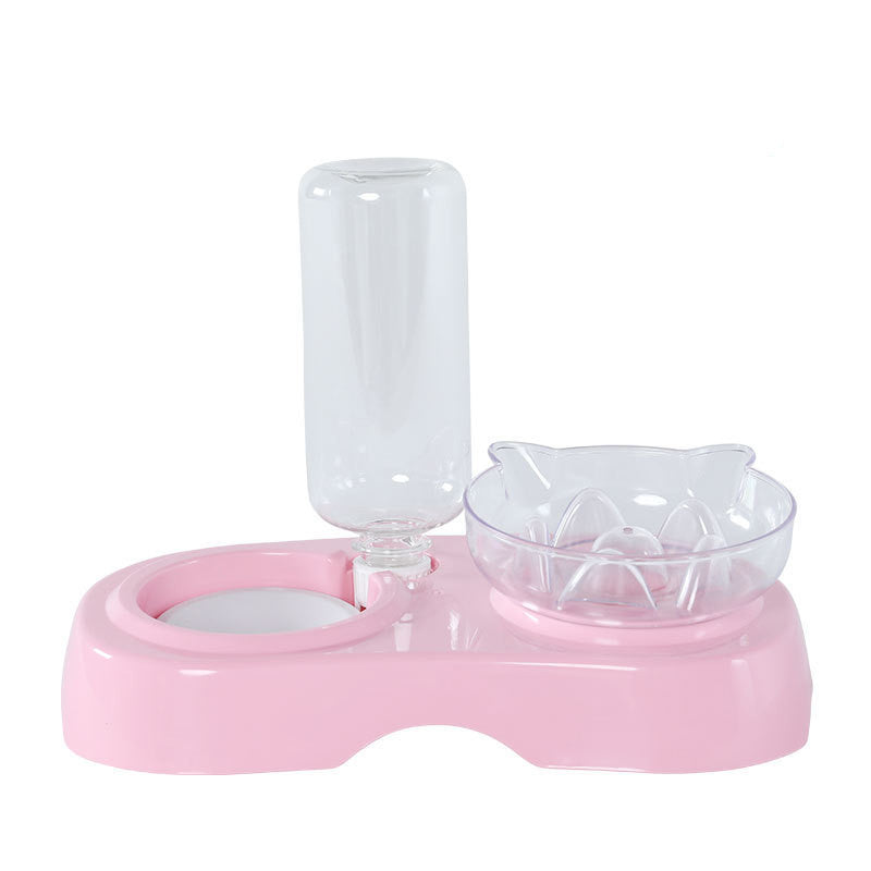 Revolutionize Your Pet's Feeding Experience with the Transparent Plastic Feeding and Drinking Bowl